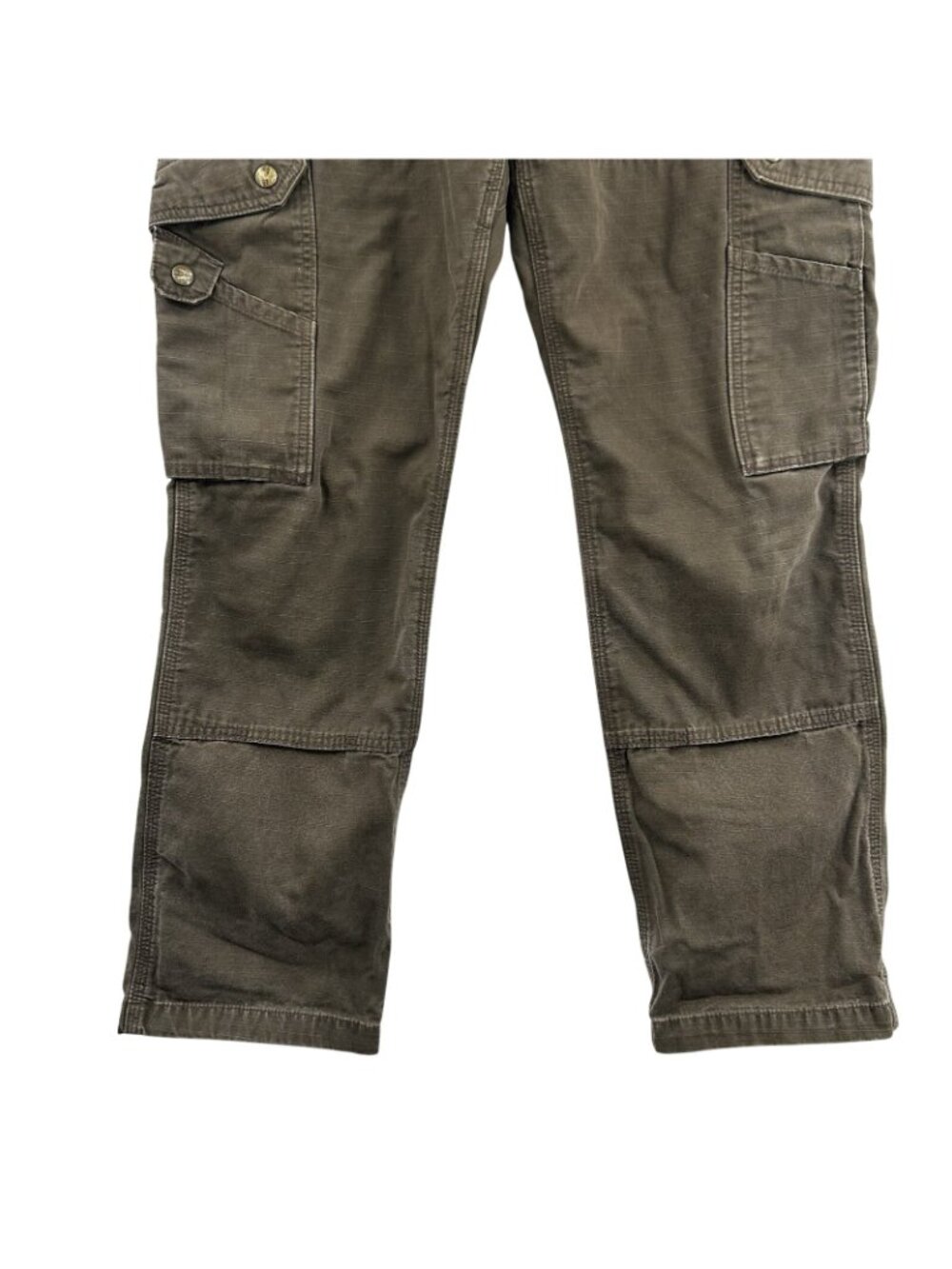 Carhartt B342 DFE Mens 32x32 Ripstop Double Front Knee Utility Cargo Pants Brown - Picture 16 of 16